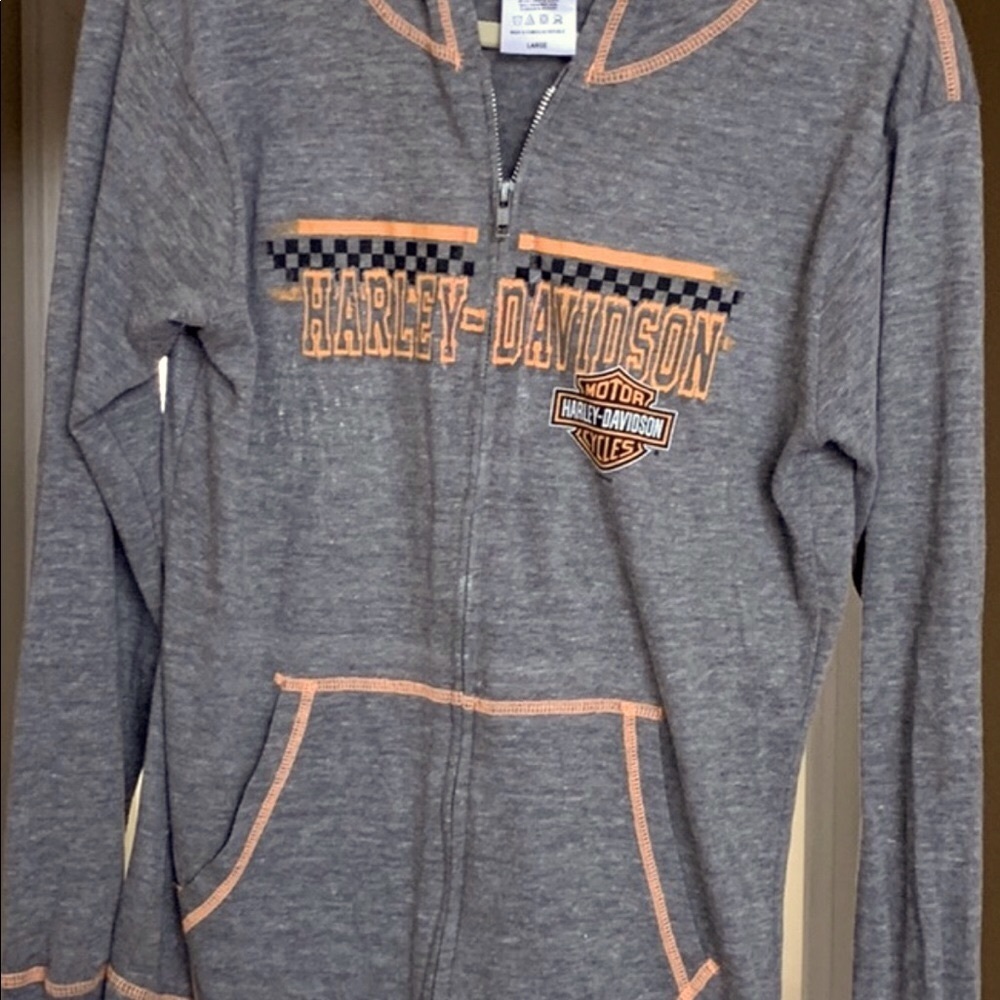 Harley Davidson zipper hoodie